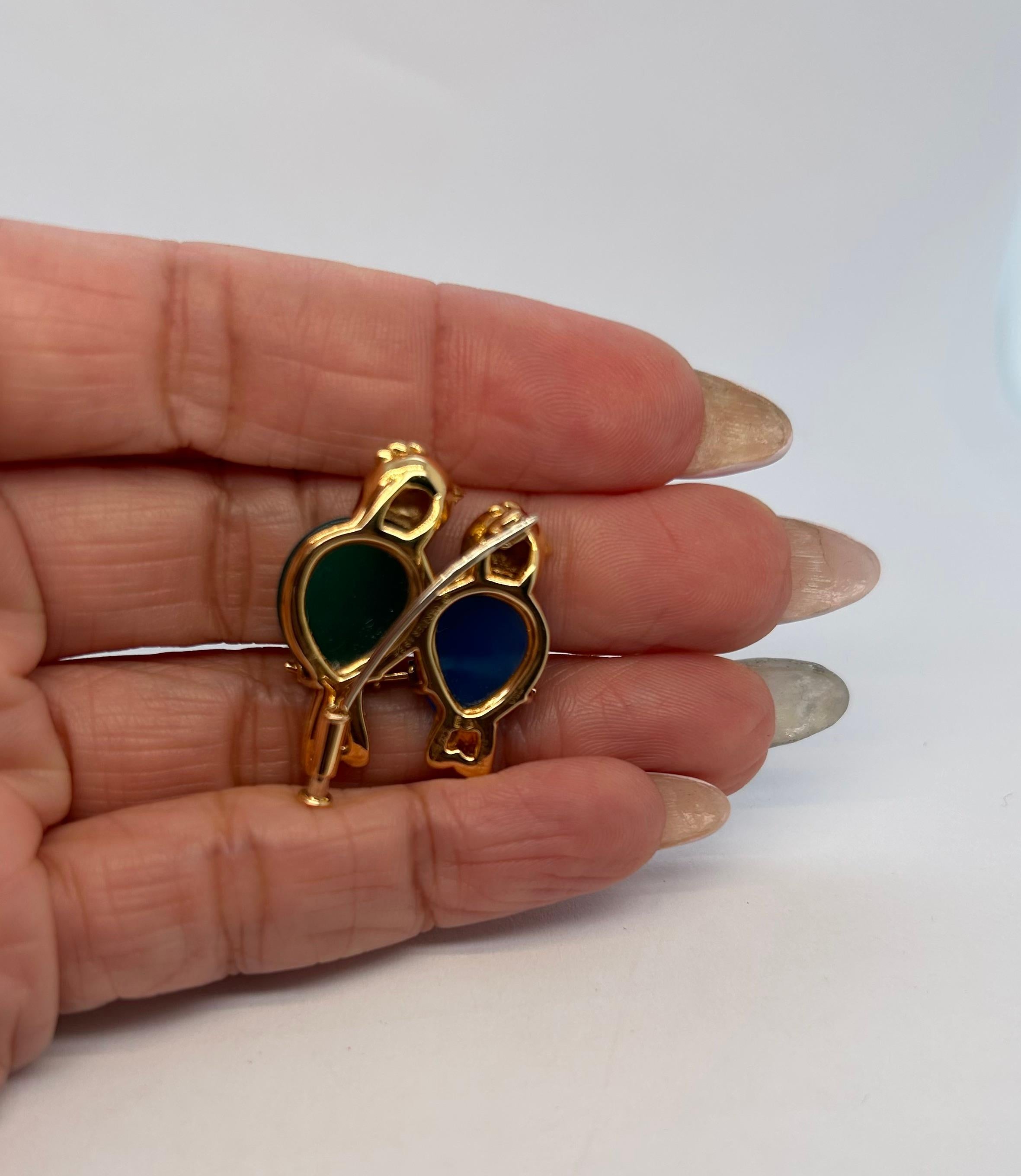 Cartier 70s Bird Brooch In Excellent Condition For Sale In New York, NY