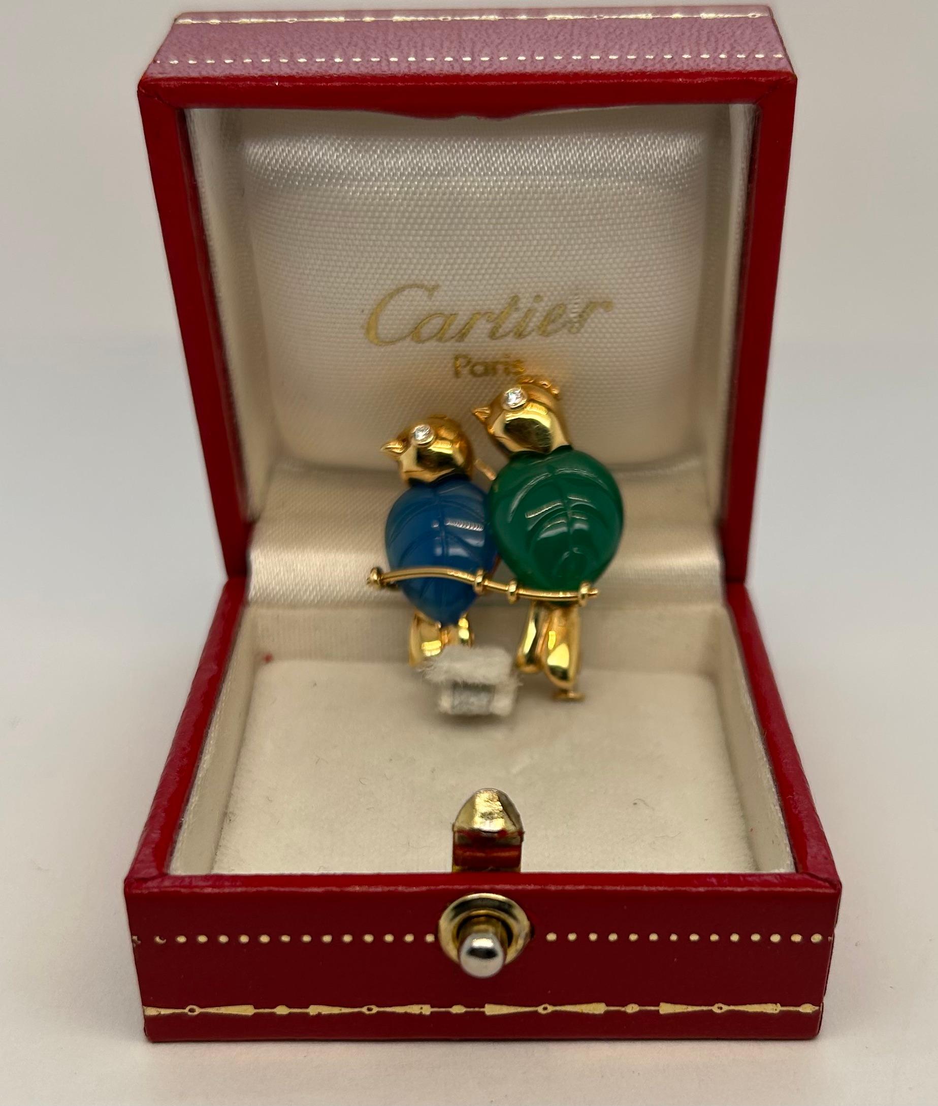 Cartier 70s Bird Brooch For Sale 2