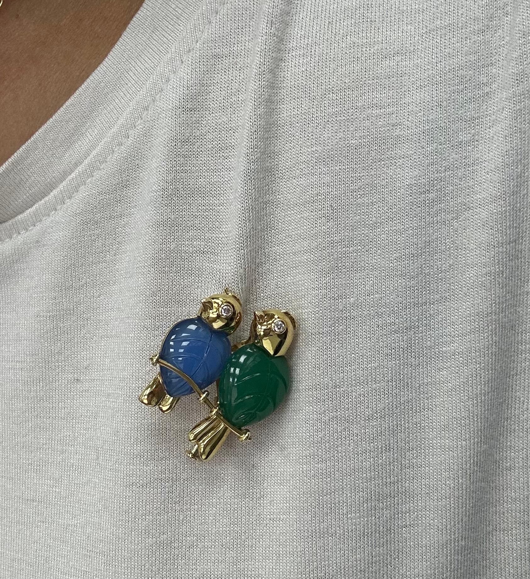 Cartier 70s Bird Brooch For Sale 4