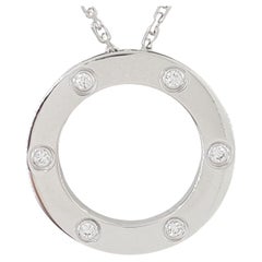 Cartier 750  OJO Diamond Pendant Necklace 