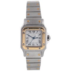 Cartier, a Ladies Stainless Steel and Gold Automatic Bracelet Watch