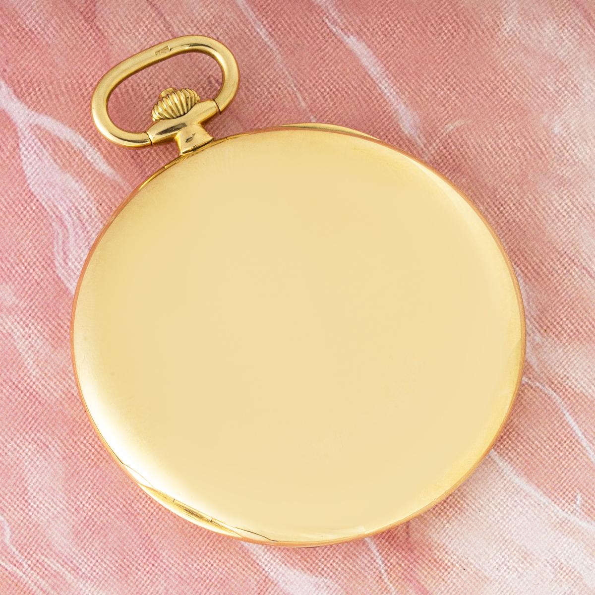 Cartier. Eine seltene Gold Hälfte Hunter Slim Kleid Taschenuhr C1930 im Angebot 3