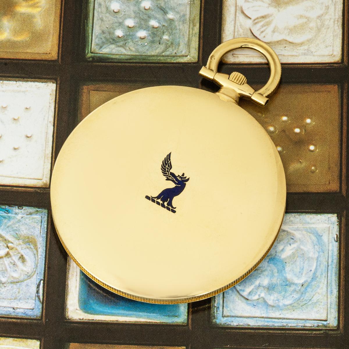 Women's or Men's Cartier. A Rare Gold Slim Keyless Lever Pocket Watch C1930 For Sale
