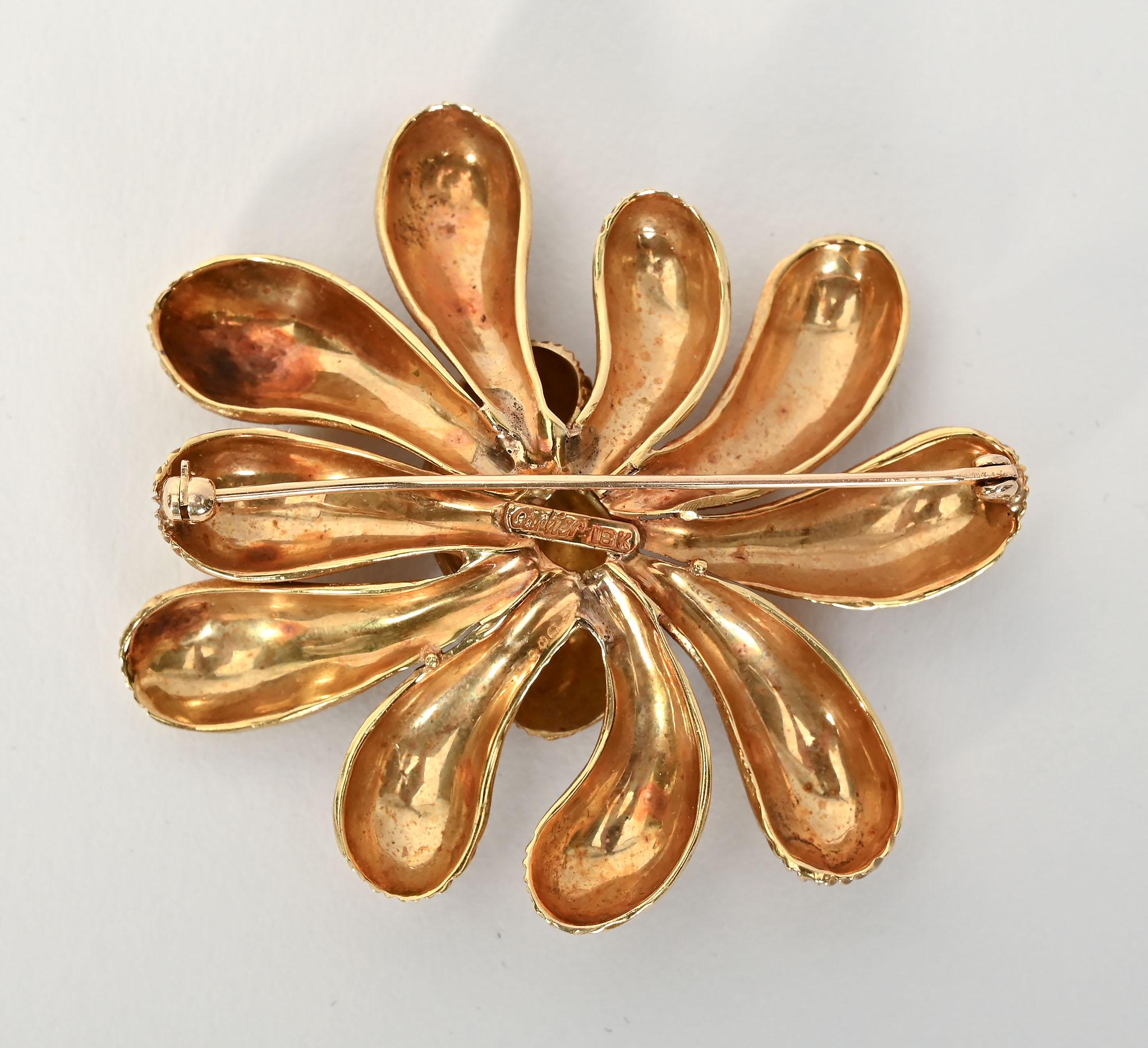 Cartier Abstract Form Brooch In Excellent Condition For Sale In Darnestown, MD