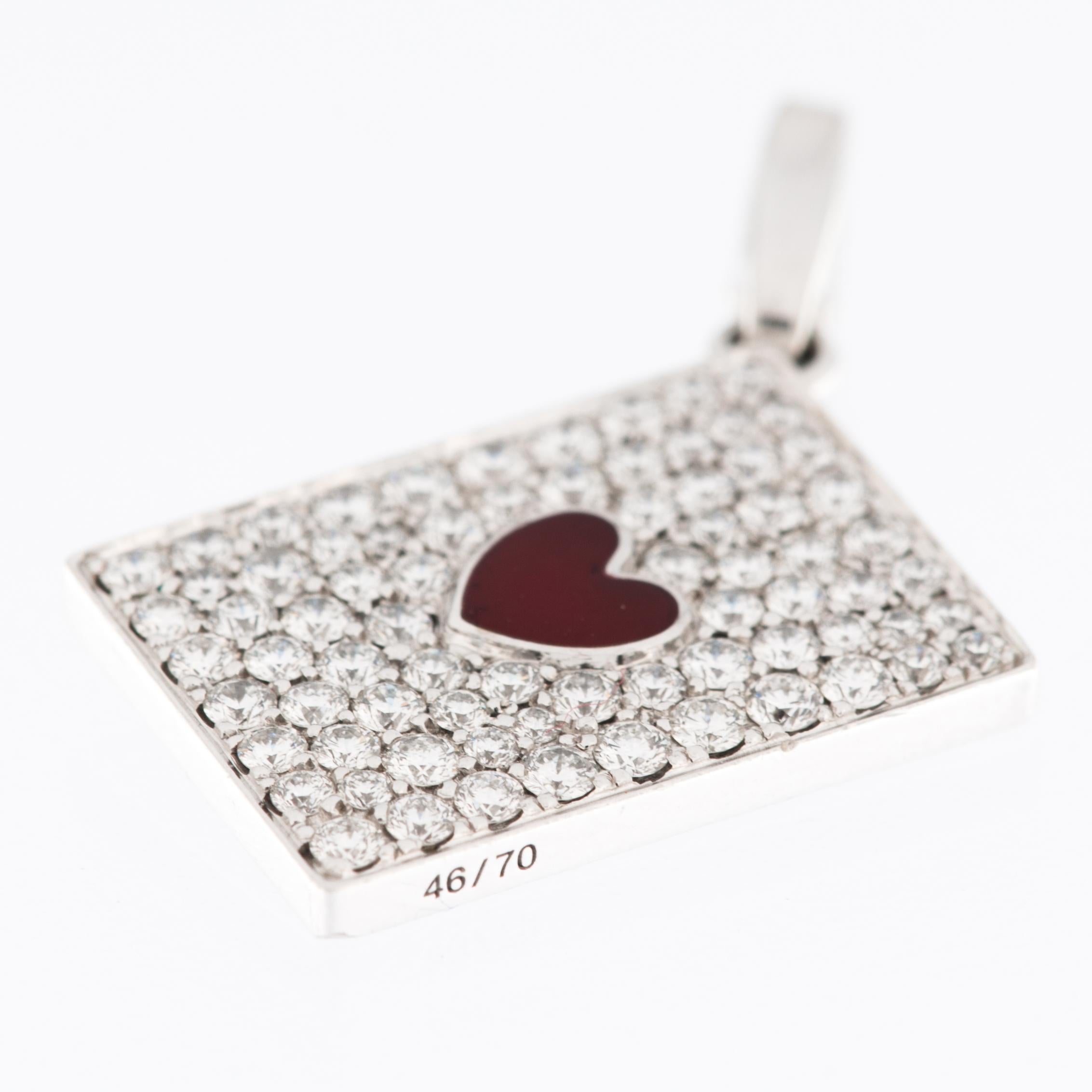 Artisan Cartier Ace of Hearts Limited Edition Charm  For Sale
