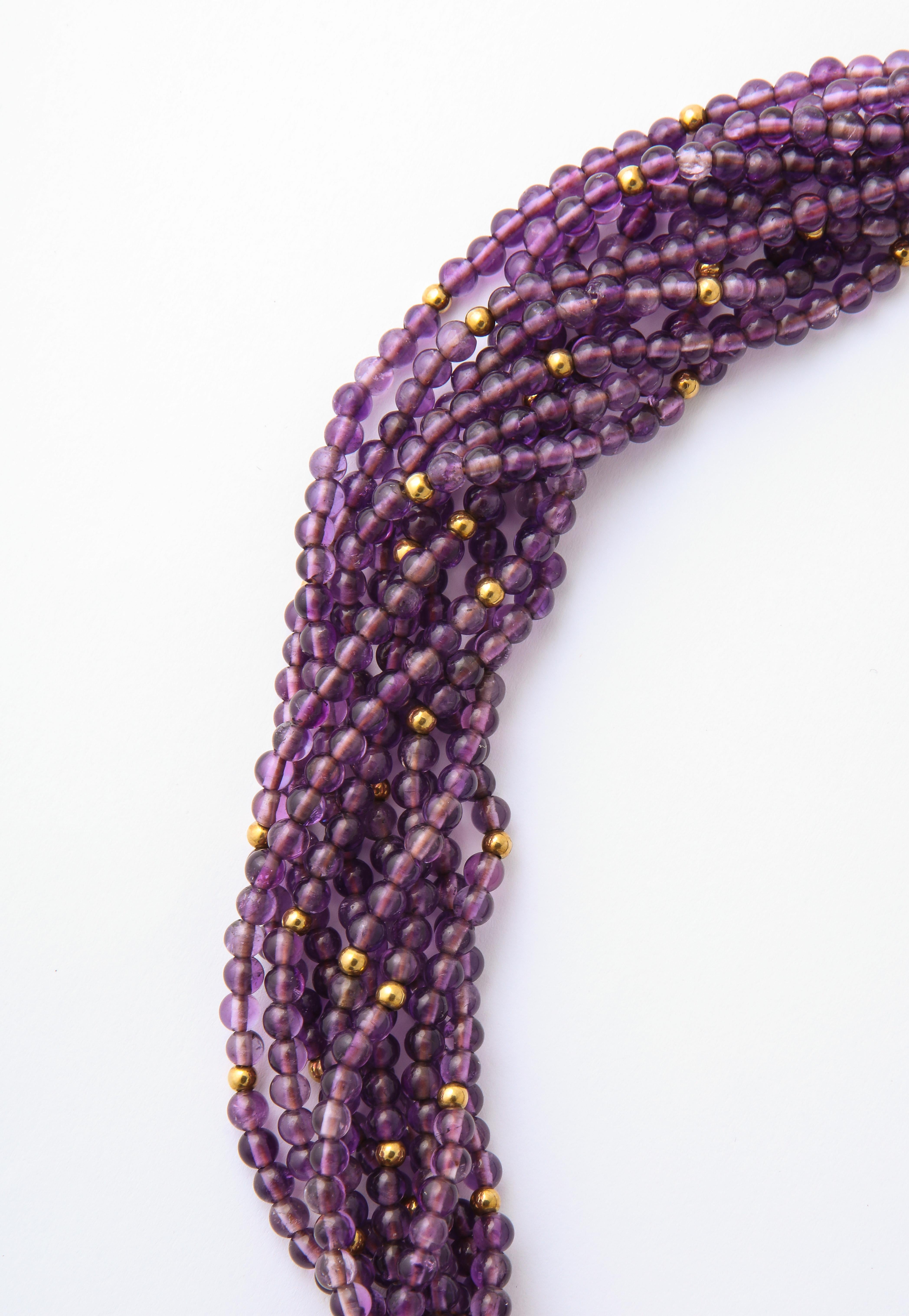 Cartier AGL No Heat Ceylon Gelb Saphir Amethyst Diamant Halskette 5