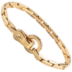 Cartier Agrafe 18 Karat Yellow Gold Link Bracelet Excellent Condition