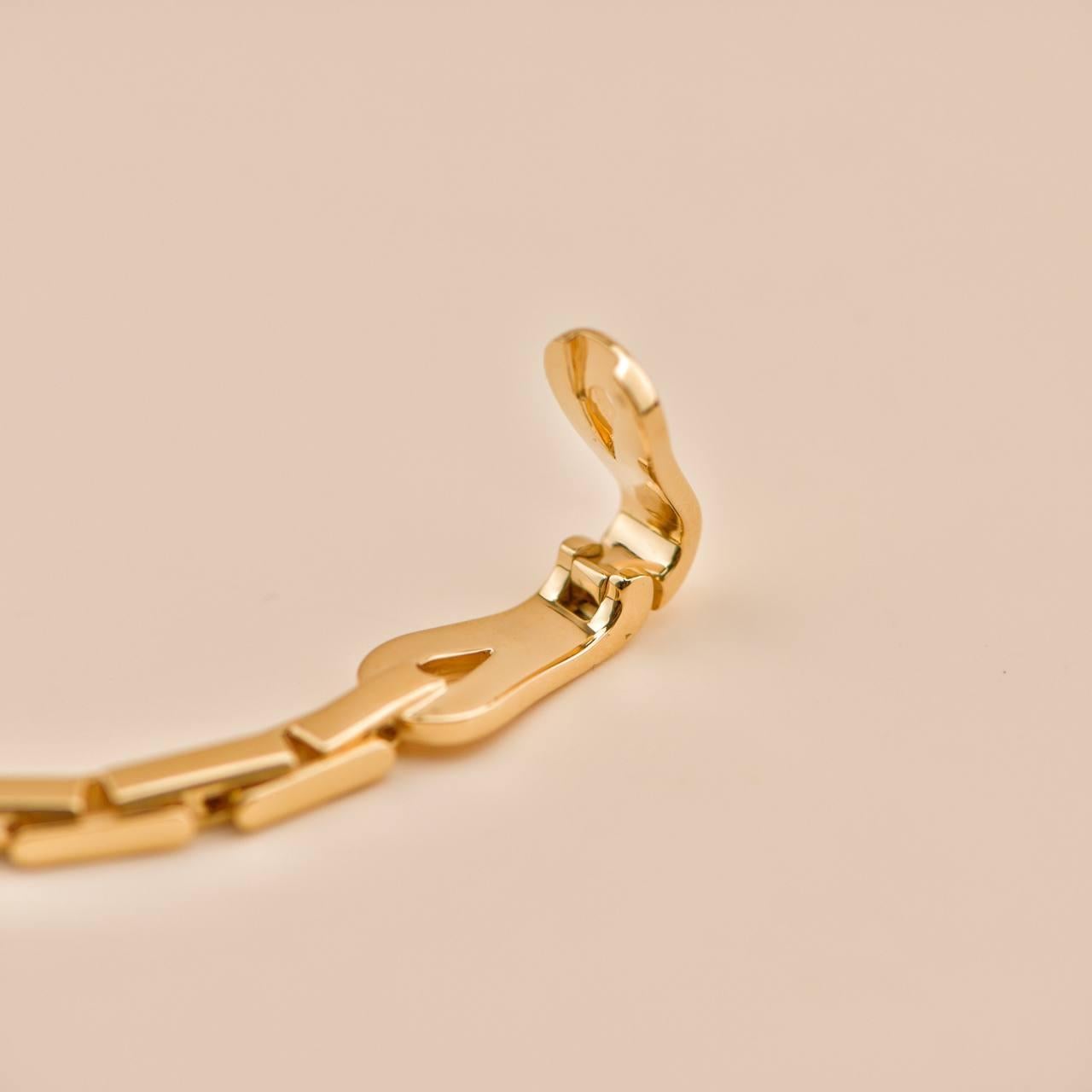 Cartier Agrafe 18K Yellow Gold Bracelet 3