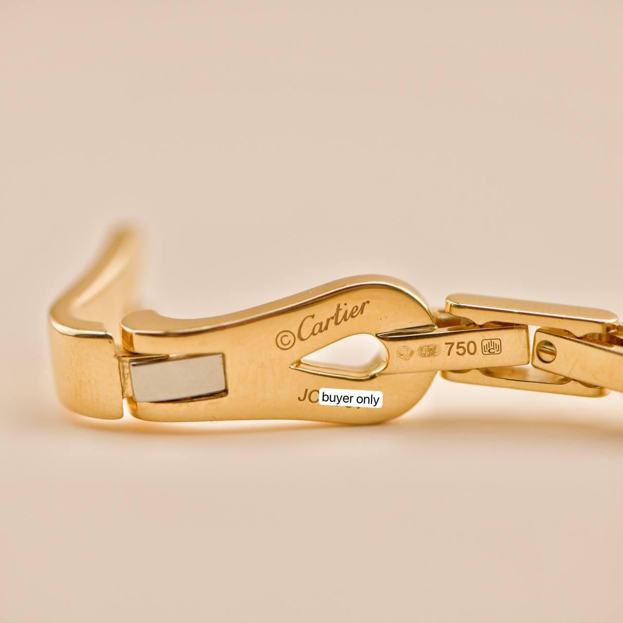 Cartier Agrafe 18K Yellow Gold Bracelet 4