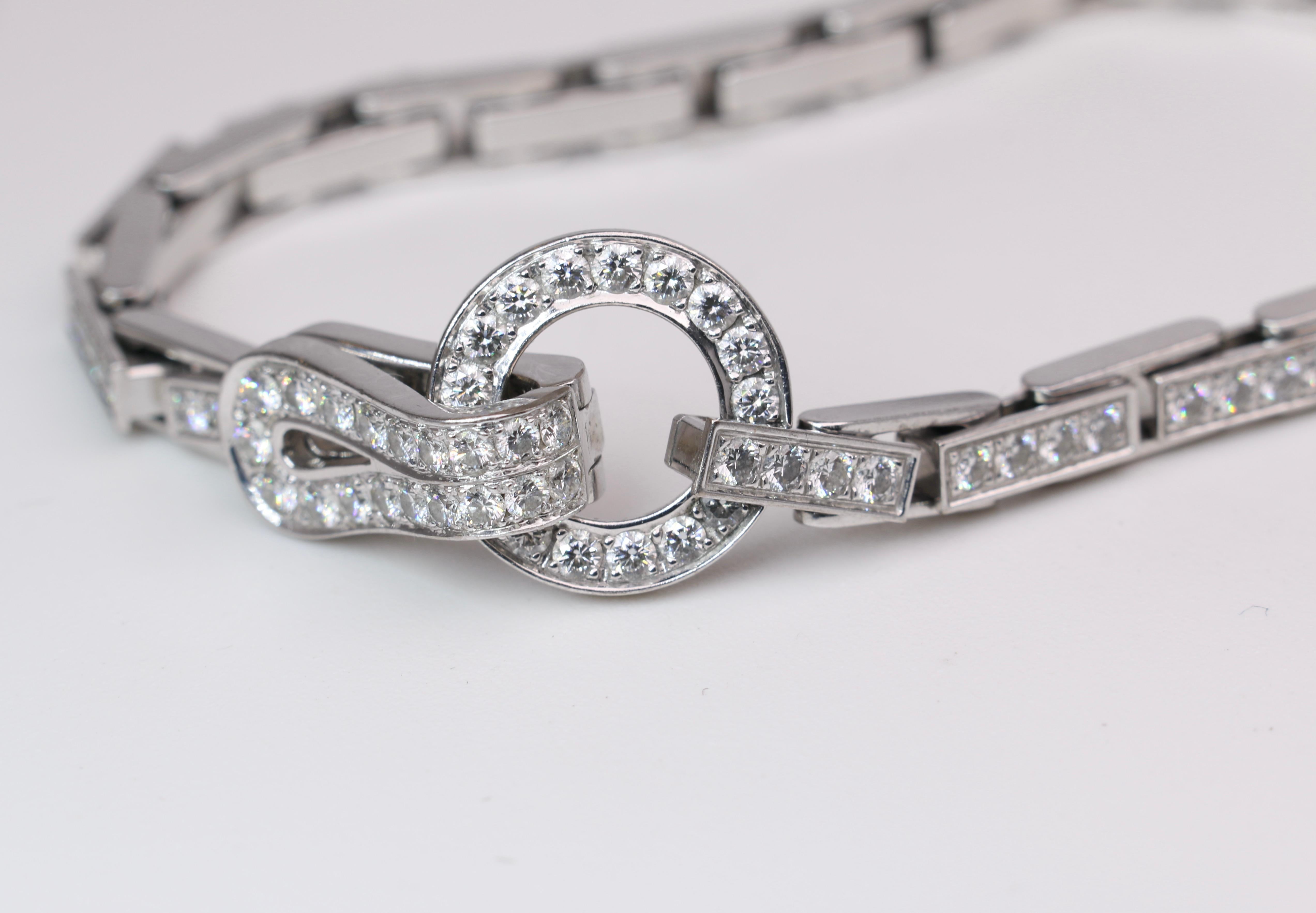 cartier agrafe diamond bracelet