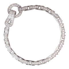 Cartier Agrafe White Gold Diamond Bracelet 