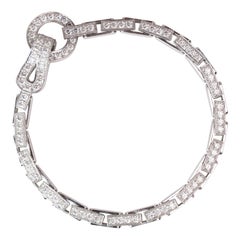 Cartier Agrafe White Gold Diamond Bracelet