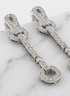 Cartier Agrafe Diamant-Tropfen-Ohrringe