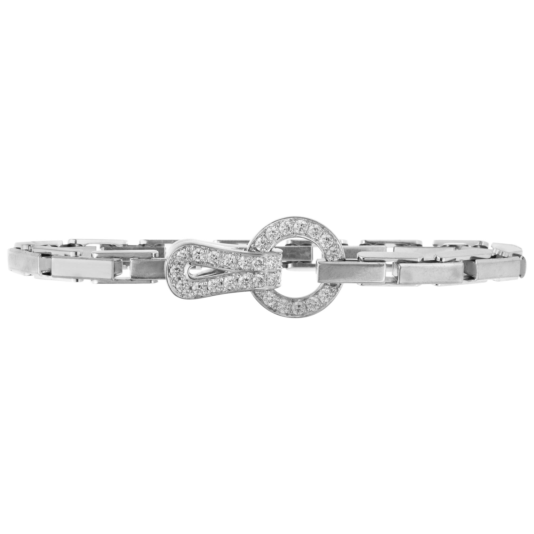 Cartier Agrafe Diamond Hook Bracelet