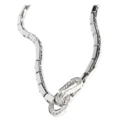 Cartier Agrafe Diamond Necklace in 18K White Gold 1.10 CTW