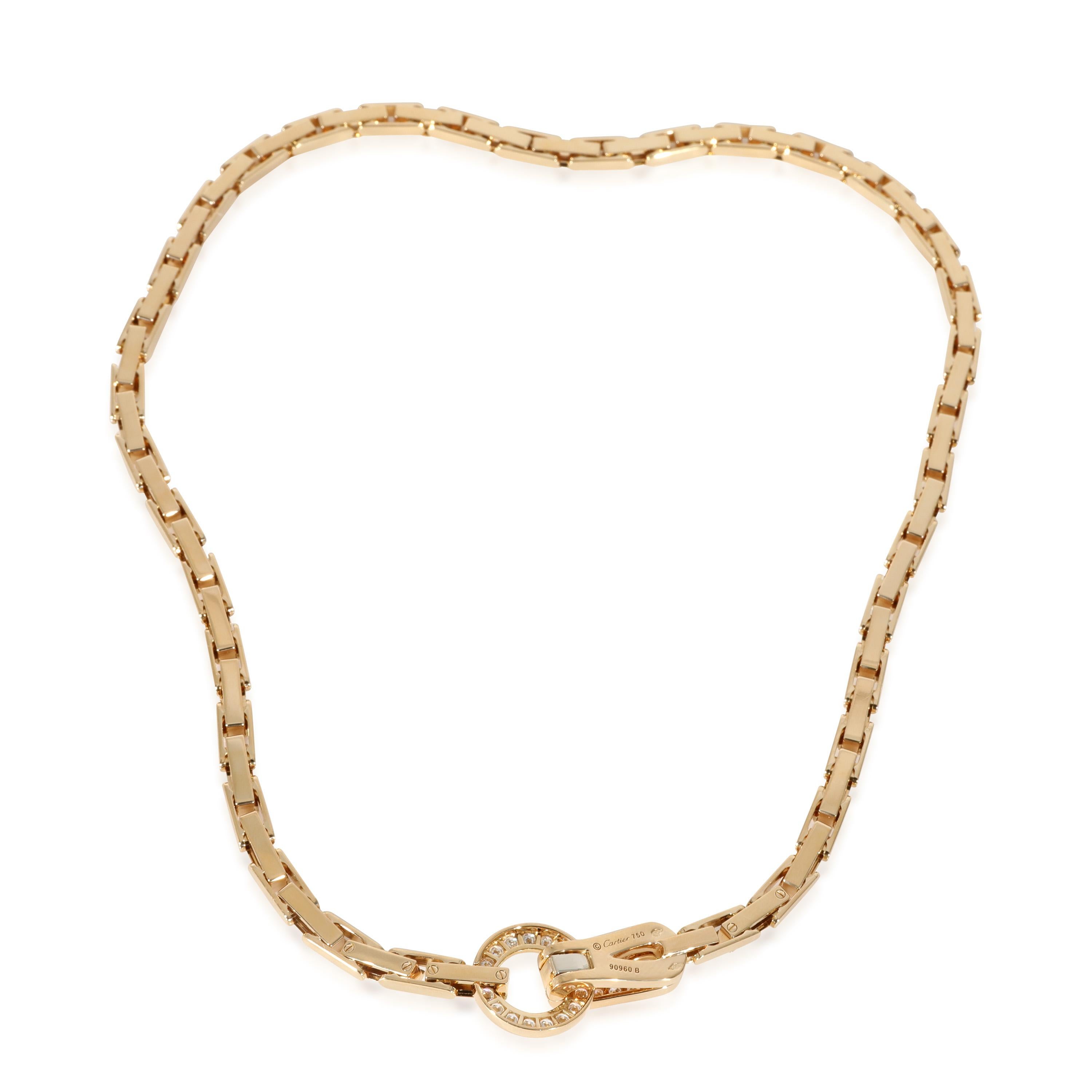 Cartier Agrafe Diamond Necklace in 18k Yellow Gold 1.1 CTW

PRIMARY DETAILS
SKU: 129640
Listing Title: Cartier Agrafe Diamond Necklace in 18k Yellow Gold 1.1 CTW
Condition Description: Influenced by haute couture design, the Agrafe collection from