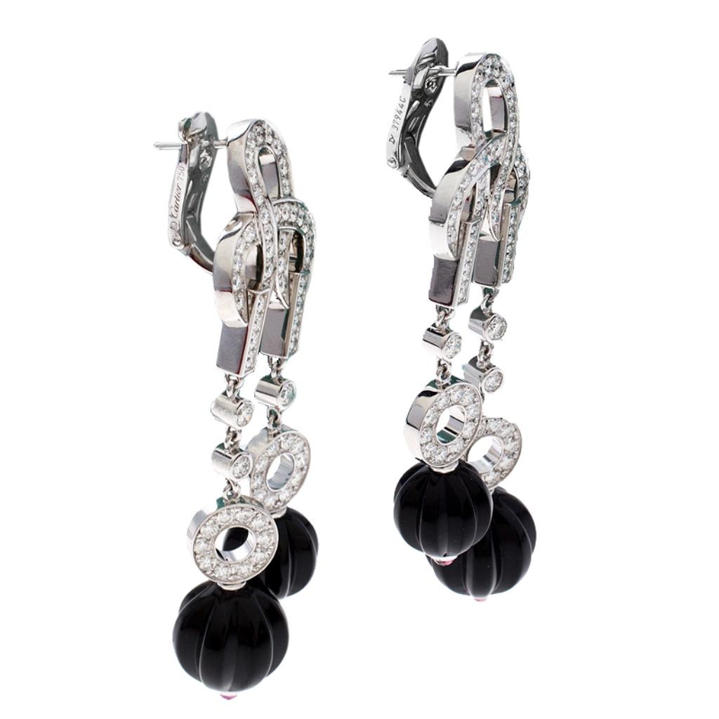 cartier agrafe earrings used