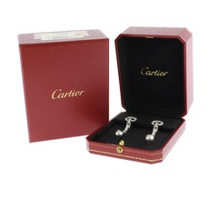 Cartier Agrafe Diamond Pearl Drop Earrings