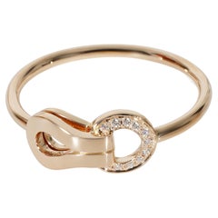 Cartier Agrafe Diamantring aus 18 Karat Roségold mit 0,03 Karat