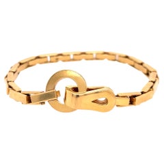 Cartier Agrafe Link Bracelet Yellow Gold For Sale at 1stDibs | gold cartier  bracelet