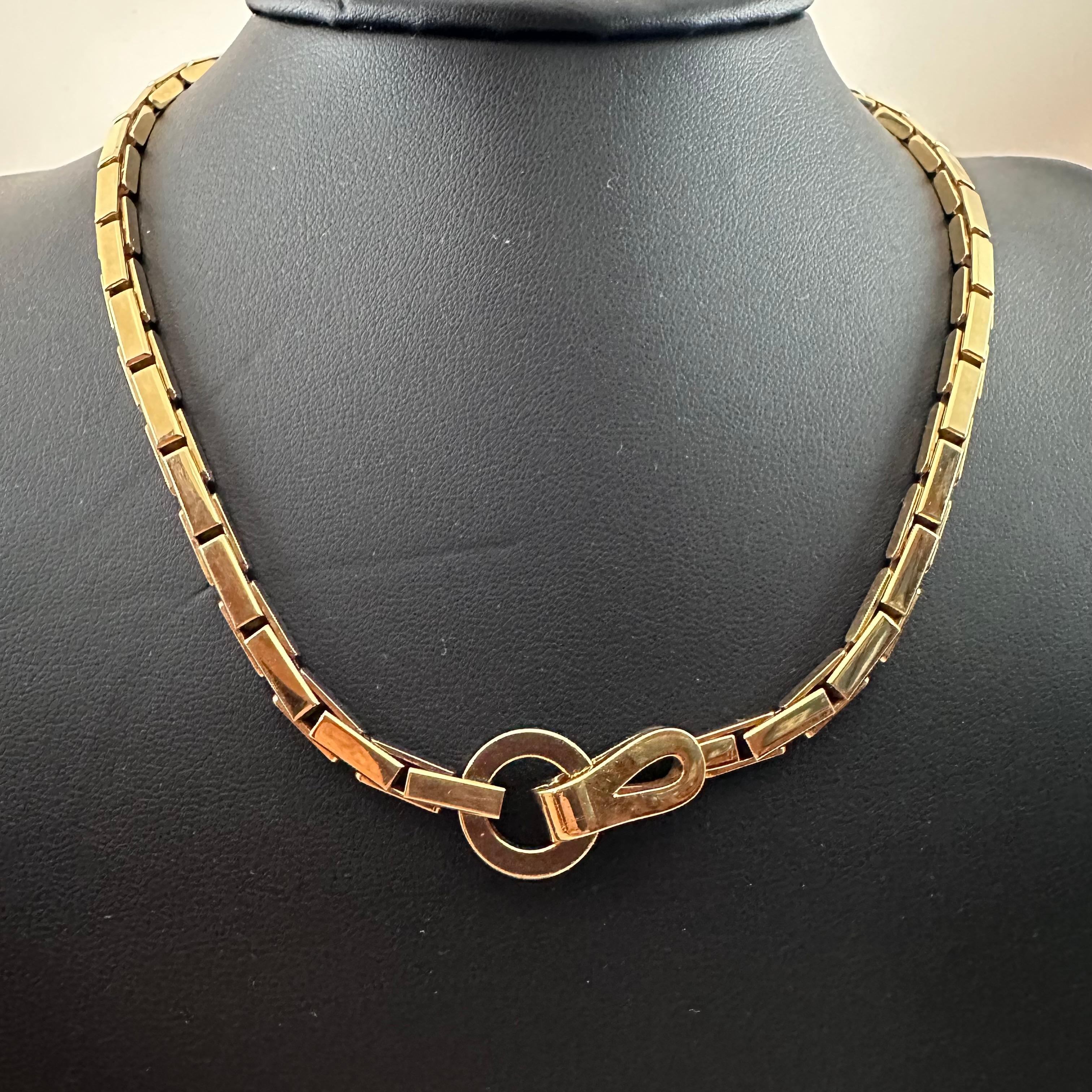 Women's or Men's Cartier Agrafe Necklace  For Sale