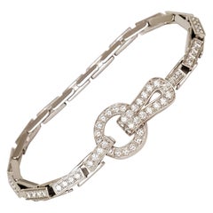 Bracelet Cartier Agrafe en or blanc et diamants