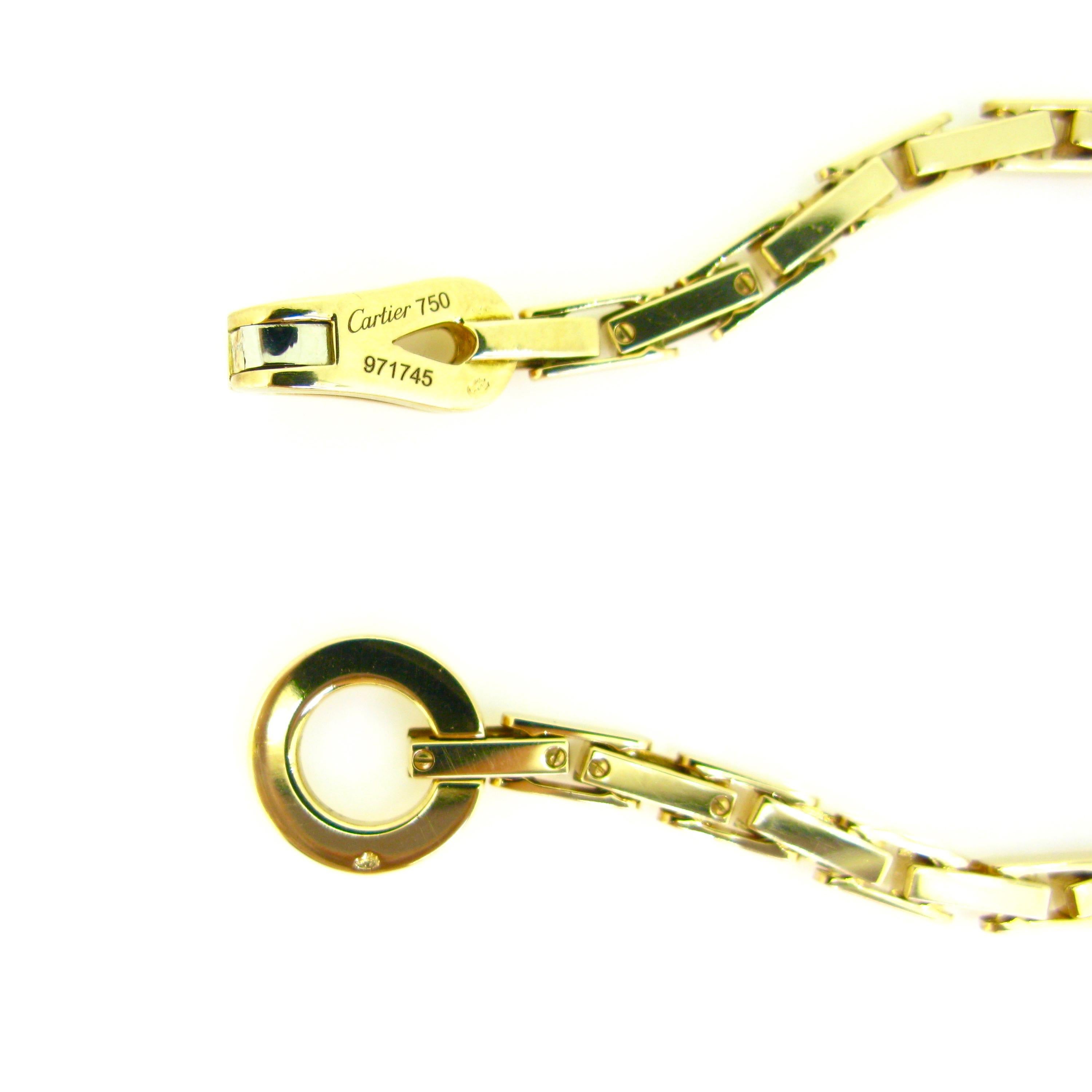 Modern Cartier Agrafe Yellow Gold Link Bracelet