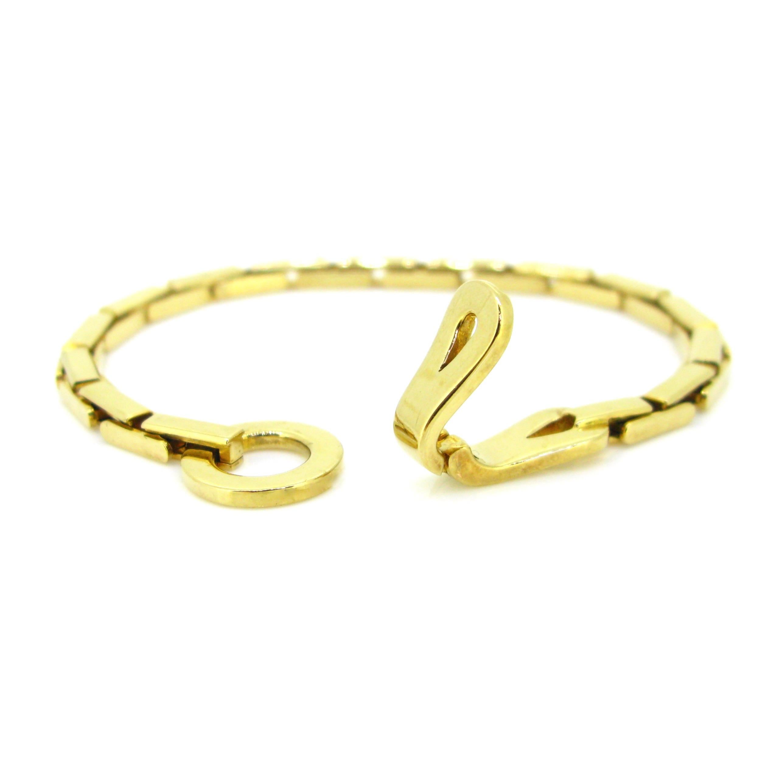 Cartier Agrafe Yellow Gold Link Bracelet In Excellent Condition In London, GB