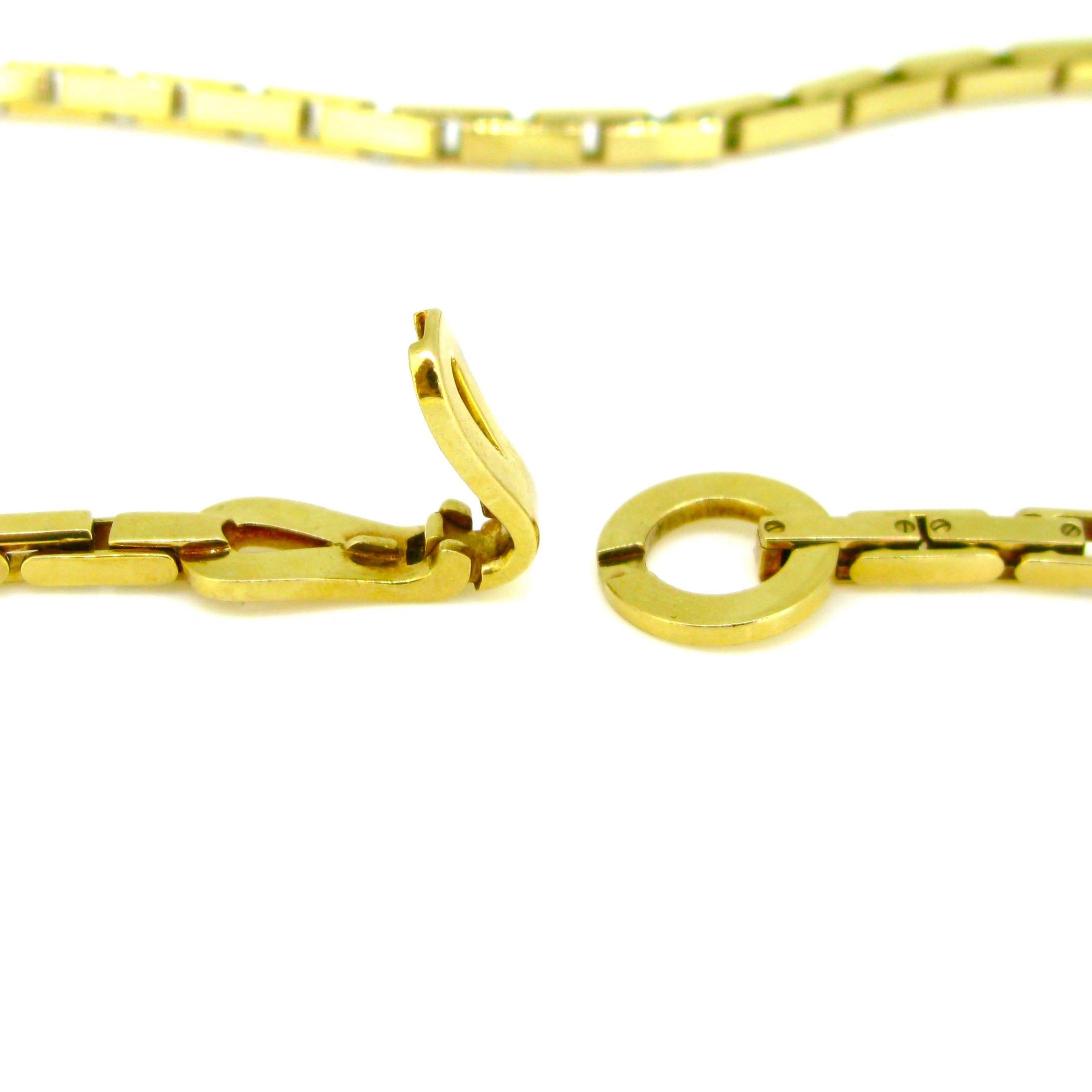 Cartier Agrafe Yellow Gold Collar Link Necklace In Good Condition In London, GB