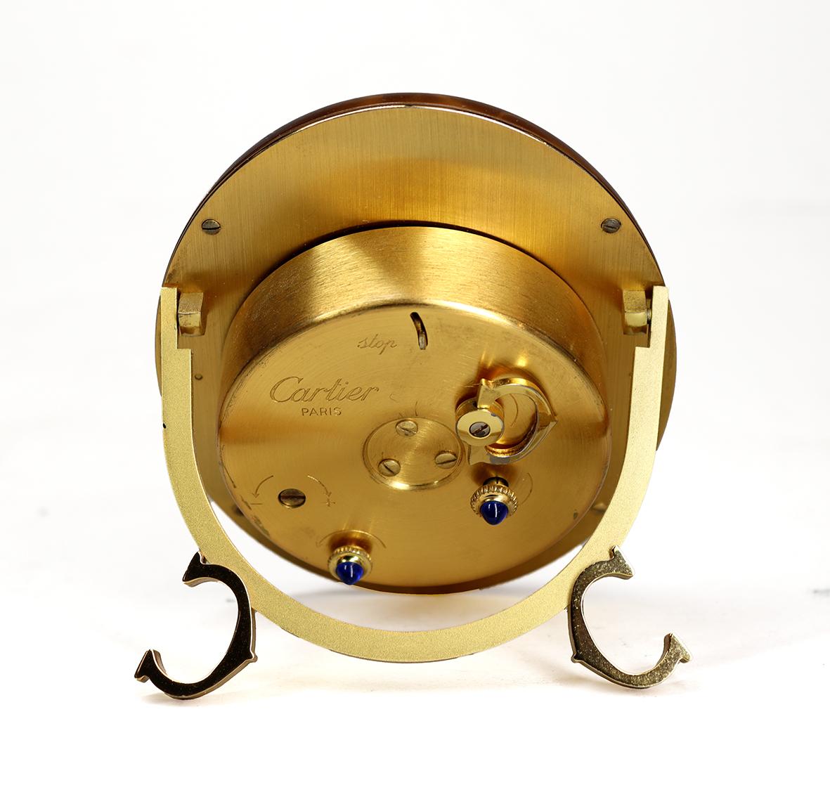 Enameled Cartier Alarm Clock For Sale