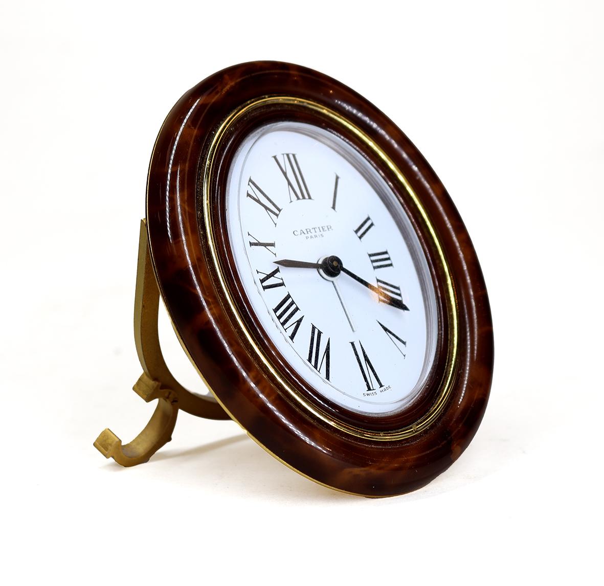 Late 20th Century Cartier Alarm Clock For Sale