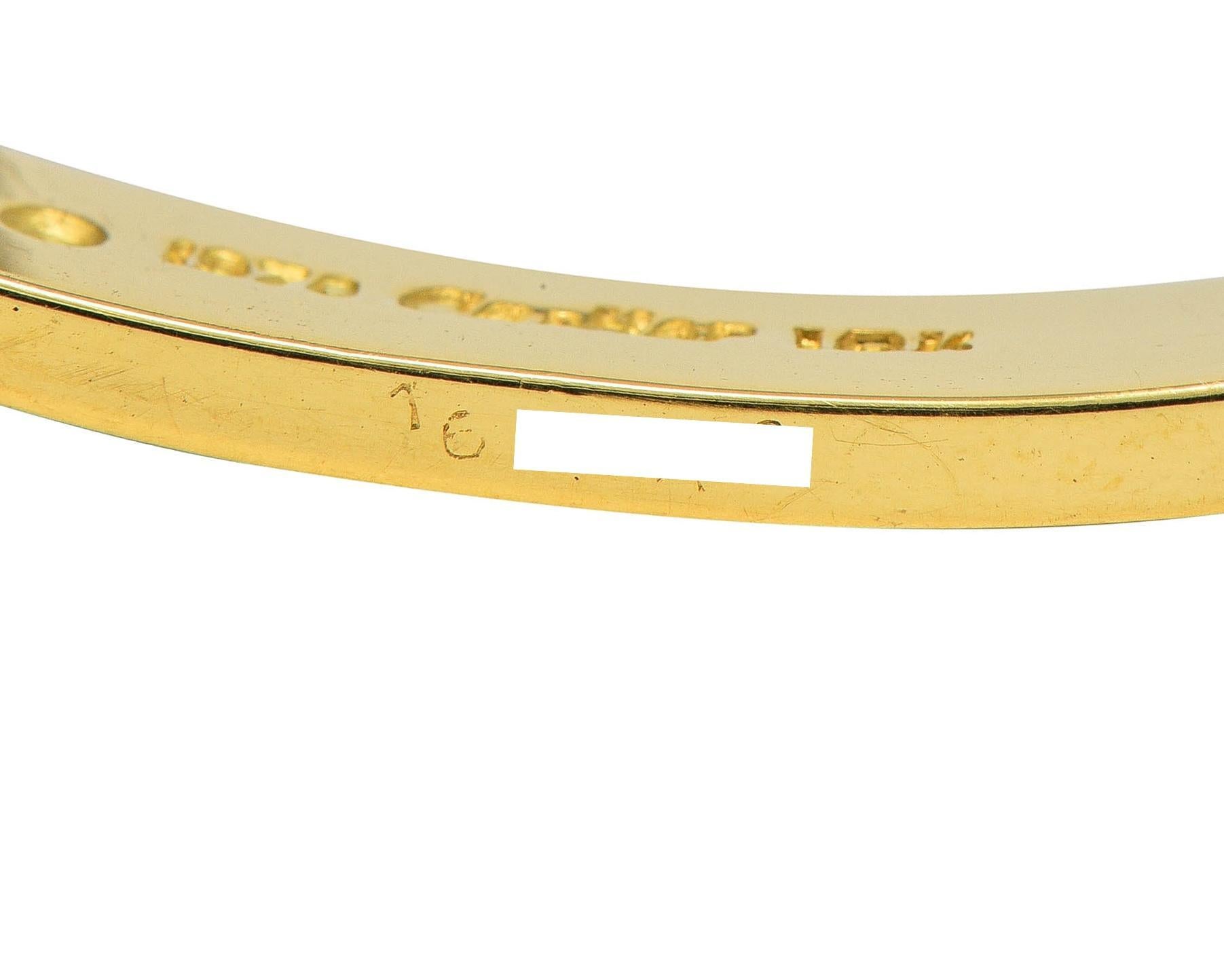 Cartier Aldo Cipullo 1970 18 Karat Yellow Gold Vintage Love Bangle Bracelet For Sale 7