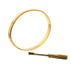 Cartier Aldo Cipullo 1970 Love Bracelet, size 20