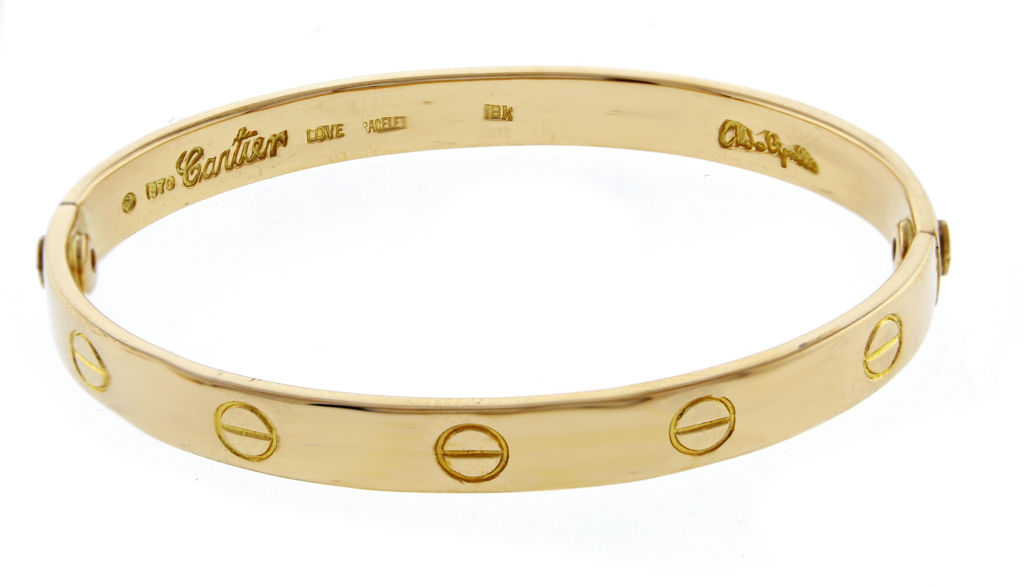 1970 cartier love bracelet