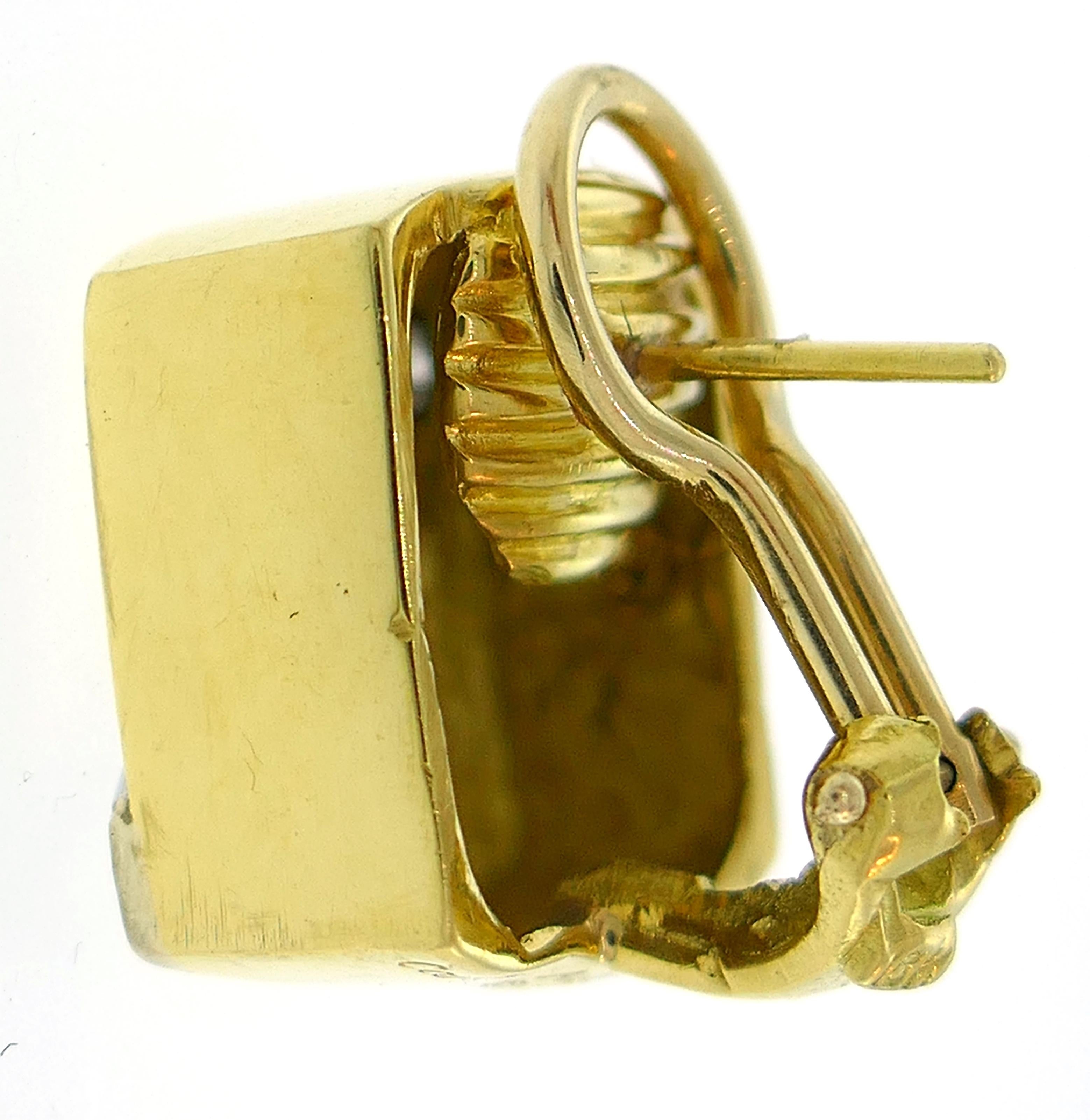 Women's Cartier Aldo Cipullo Diamond Yellow Gold Earrings, 1971