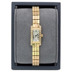 Cartier Allongee Lanieres 18K Yellow Gold Watch