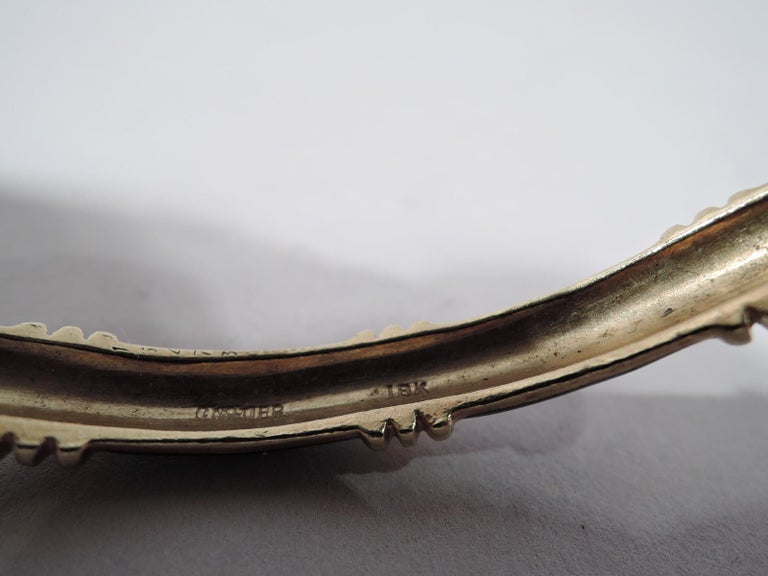 Cartier American 18 Karat Yellow Gold and Blue Enamel Bangle For Sale ...