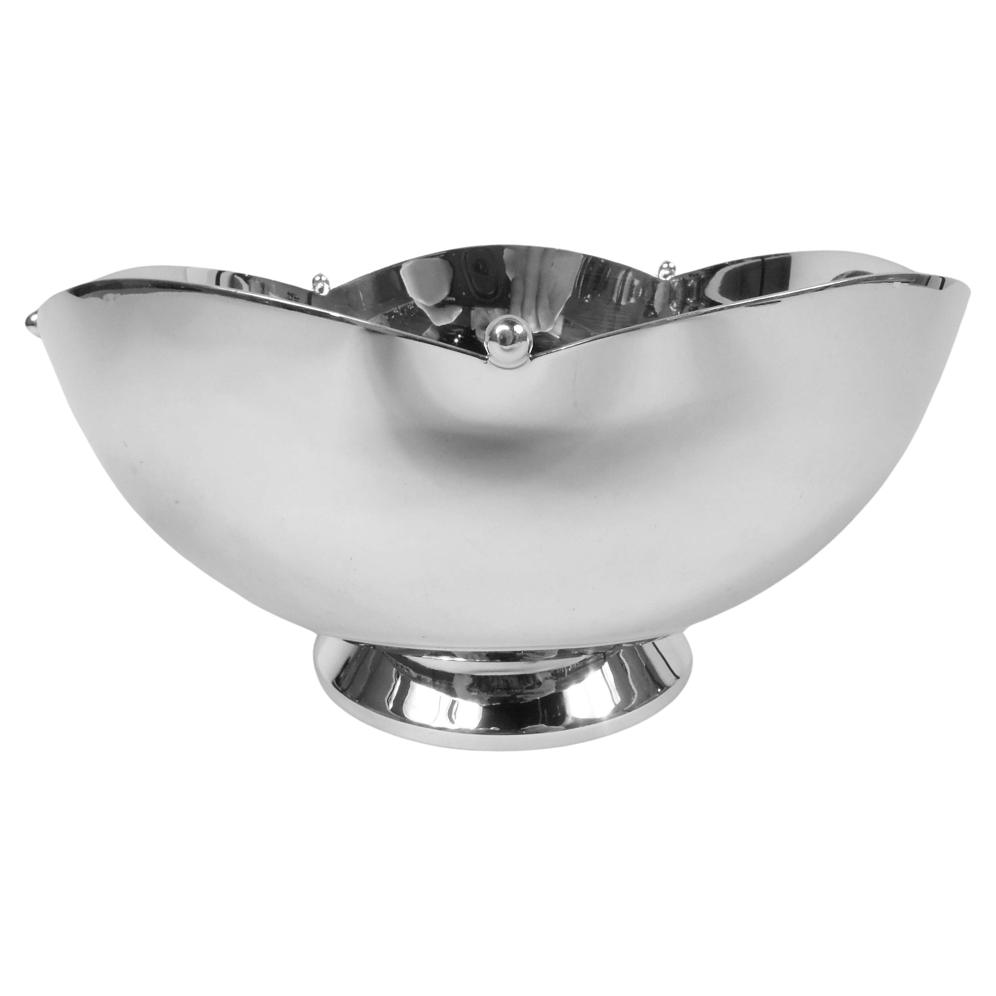 Cartier American Art Deco Sterling Silver Bowl For Sale