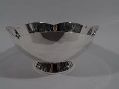 Cartier American Art Deco Sterling Silver Petal Bowl