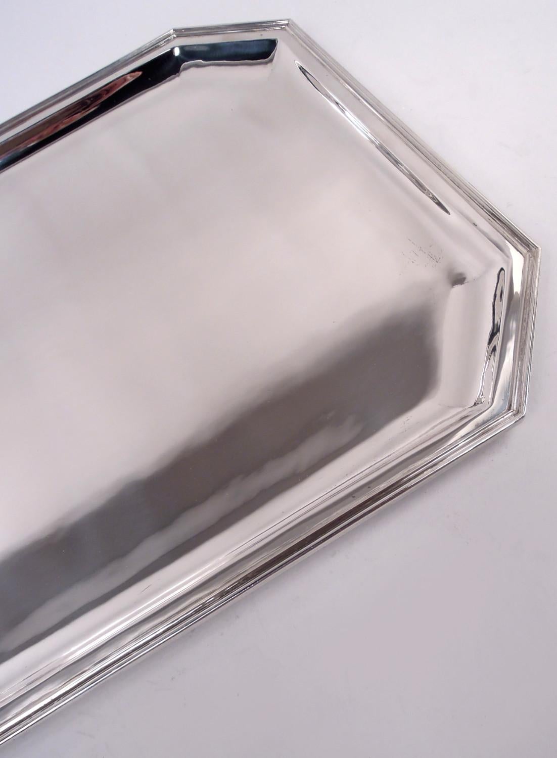 Bandeja Cartier American Art Decó de plata de ley en Bueno estado para la venta en New York, NY