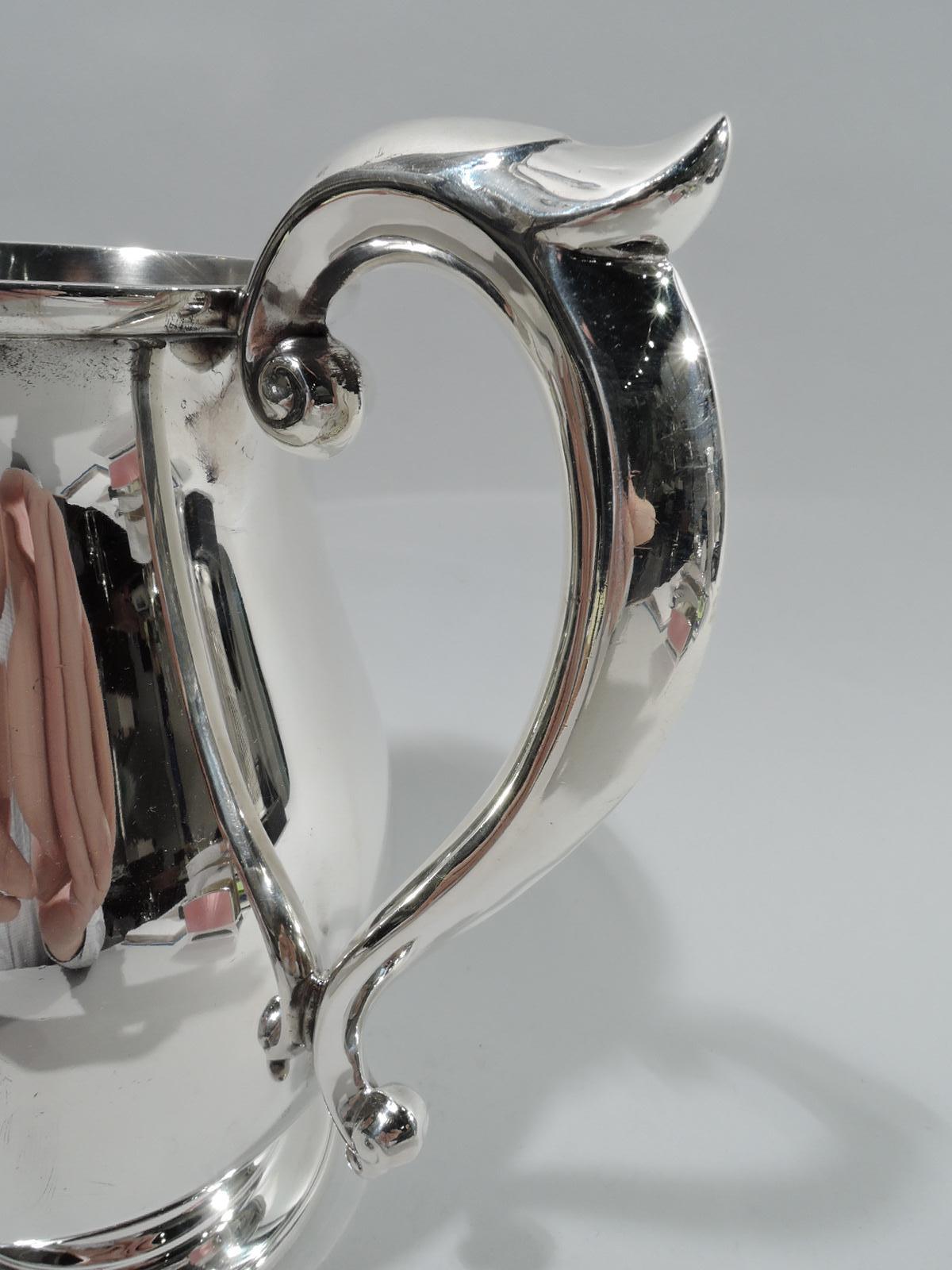 Cartier American Colonial-Style Sterling Silver Water Pitcher In Excellent Condition In New York, NY