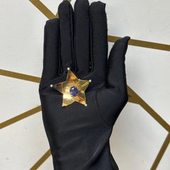 Cartier American Flag Sapphire Brooch