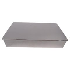 Antique Cartier American Modern Sterling Silver Box