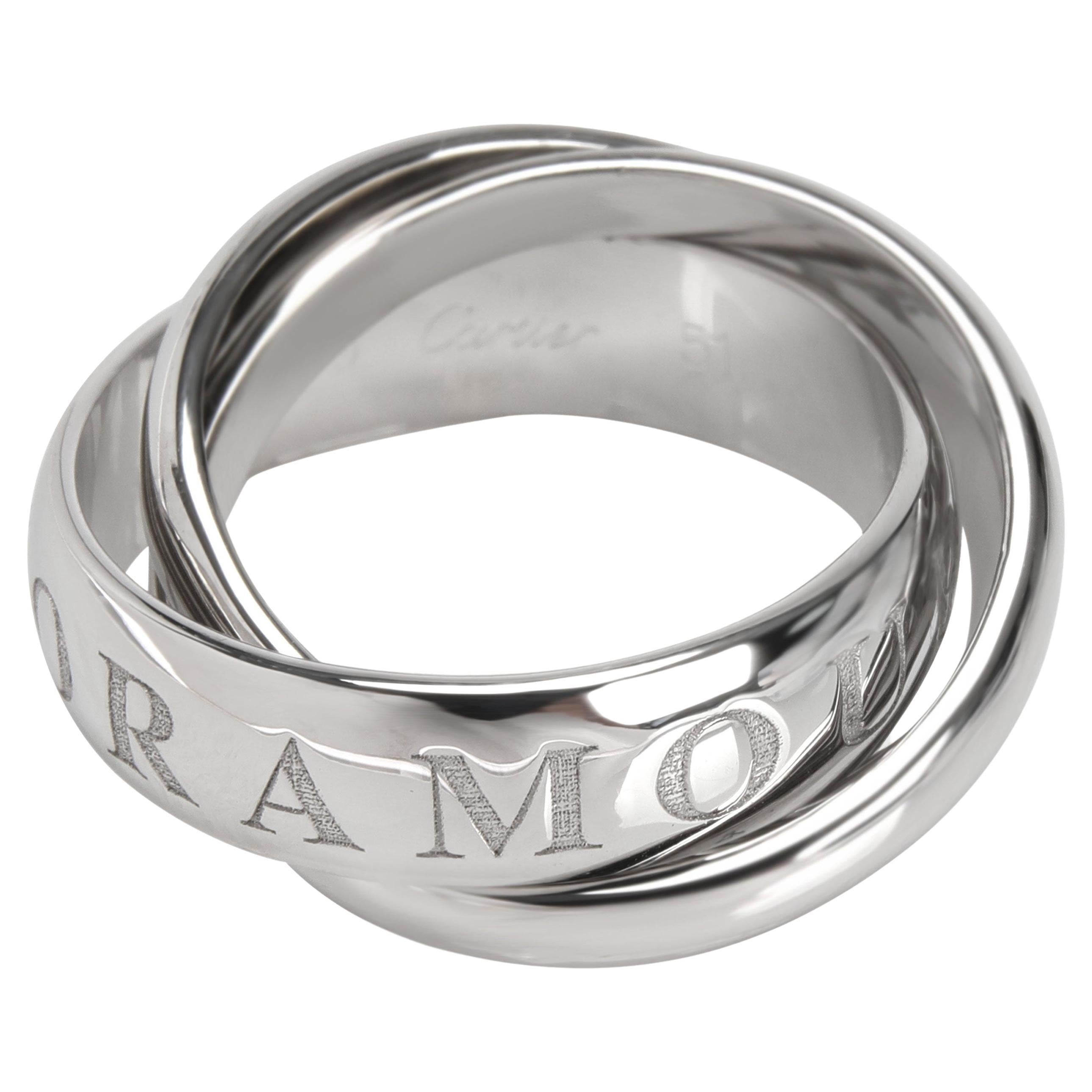 Cartier Amour Trinity Ring in 18k White Gold