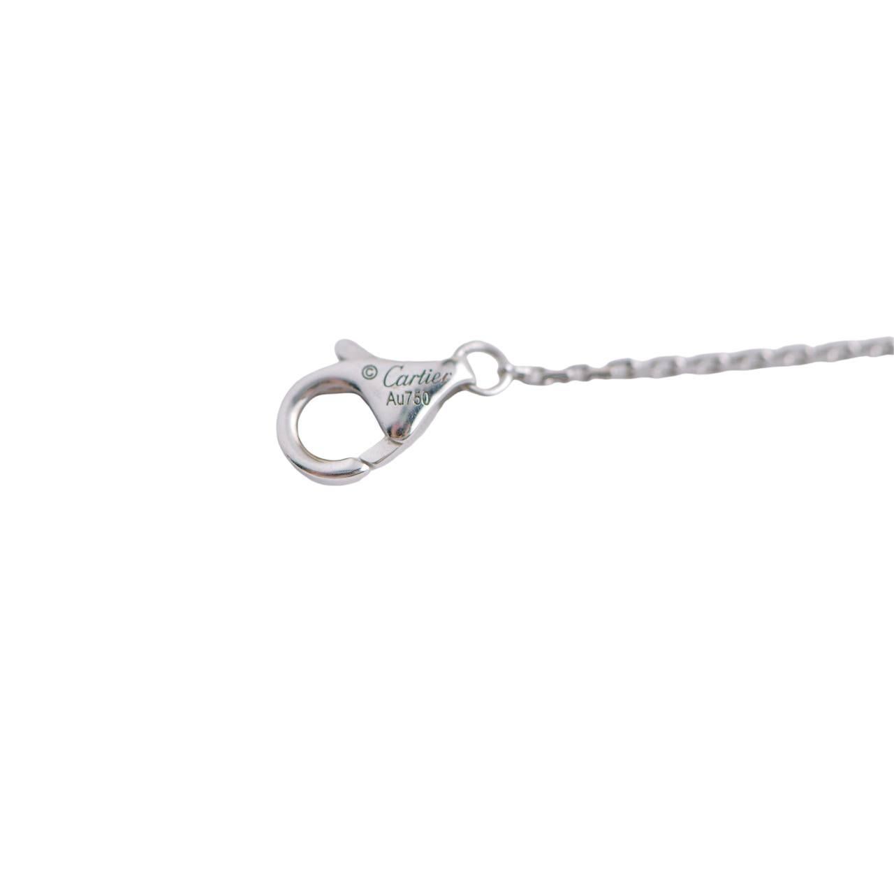 Collana Cartier Amulette de oro bianco 18 carati con diamanti 1