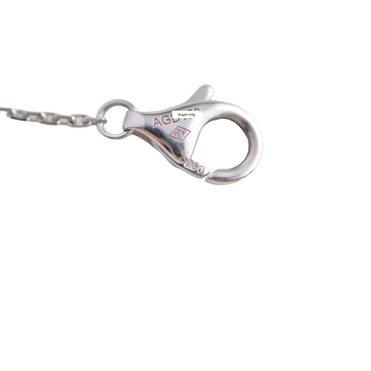 Collana Cartier Amulette de oro bianco 18 carati con diamanti 2