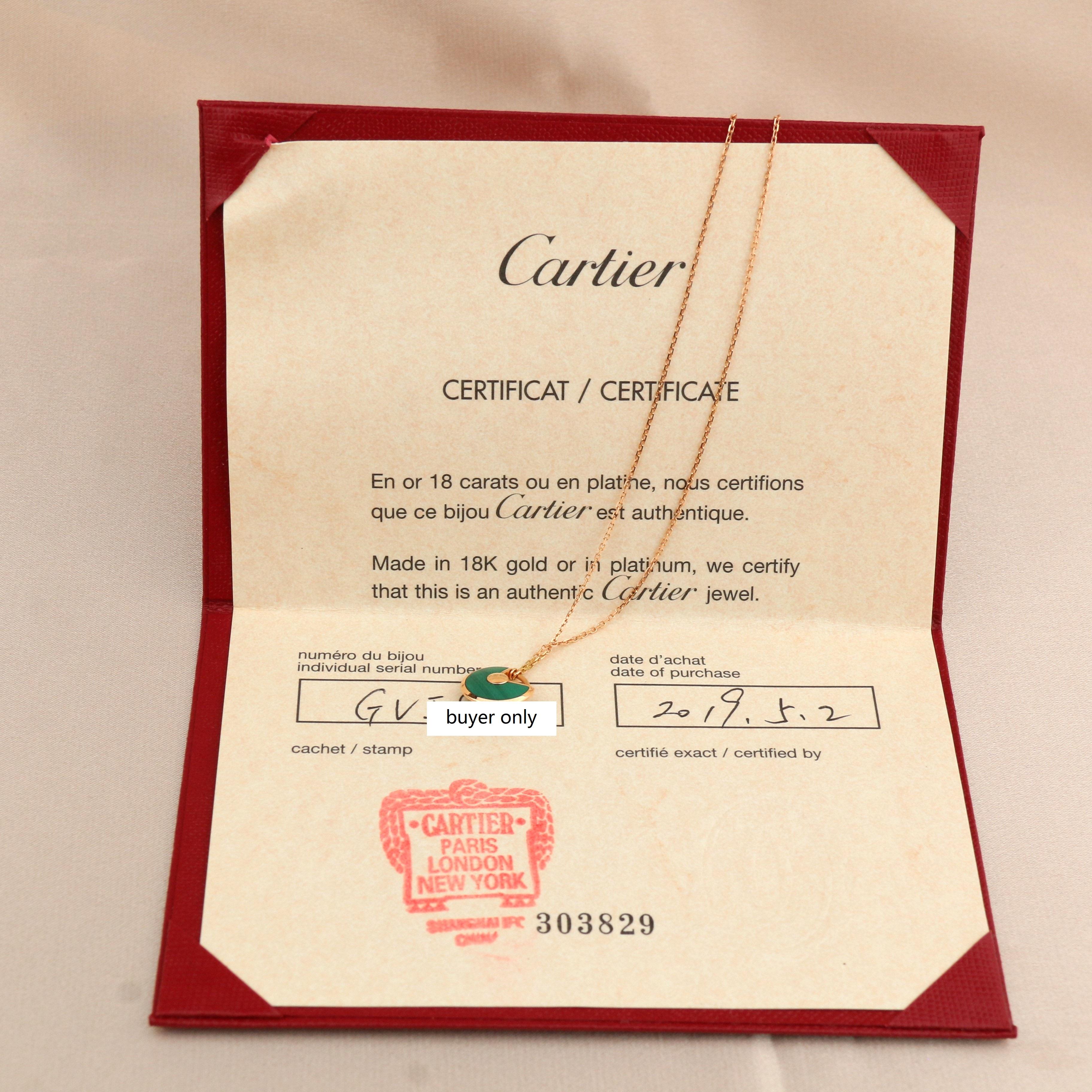 cartier necklace amulette