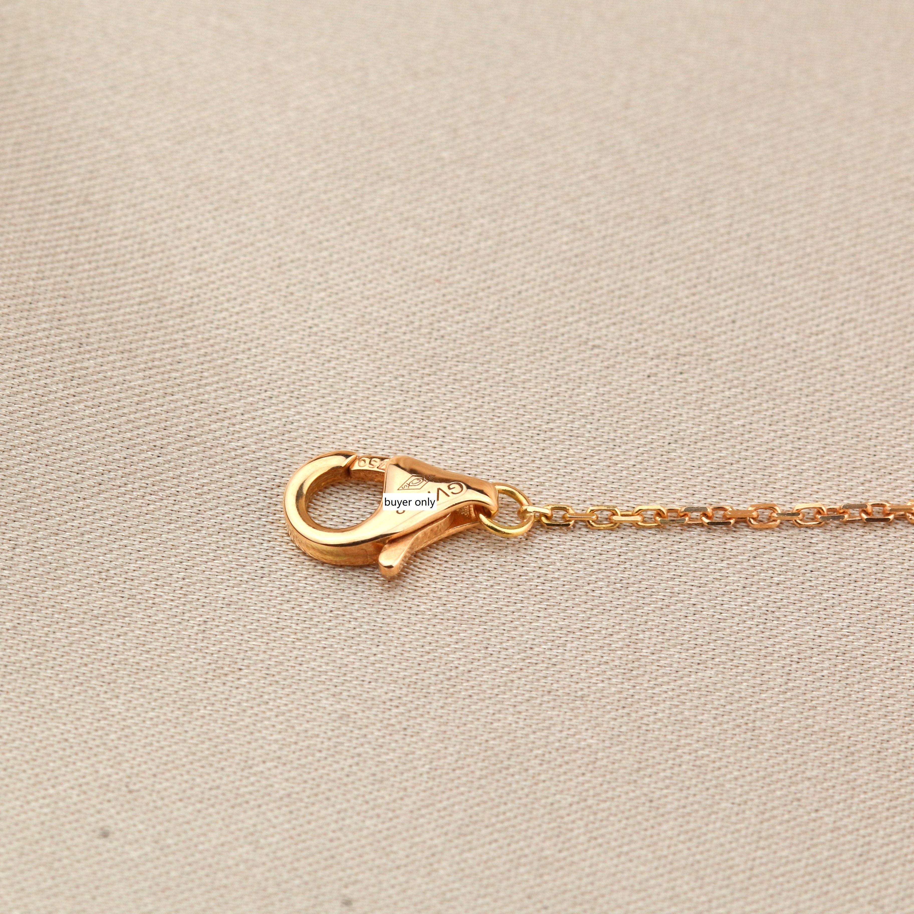 Cartier Amulette De Cartier 18K Rose Gold Malachite Necklace 1