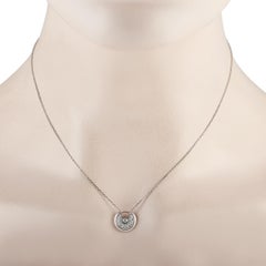 Cartier Amulette de Cartier 18K White Gold Diamond Pendant Necklace