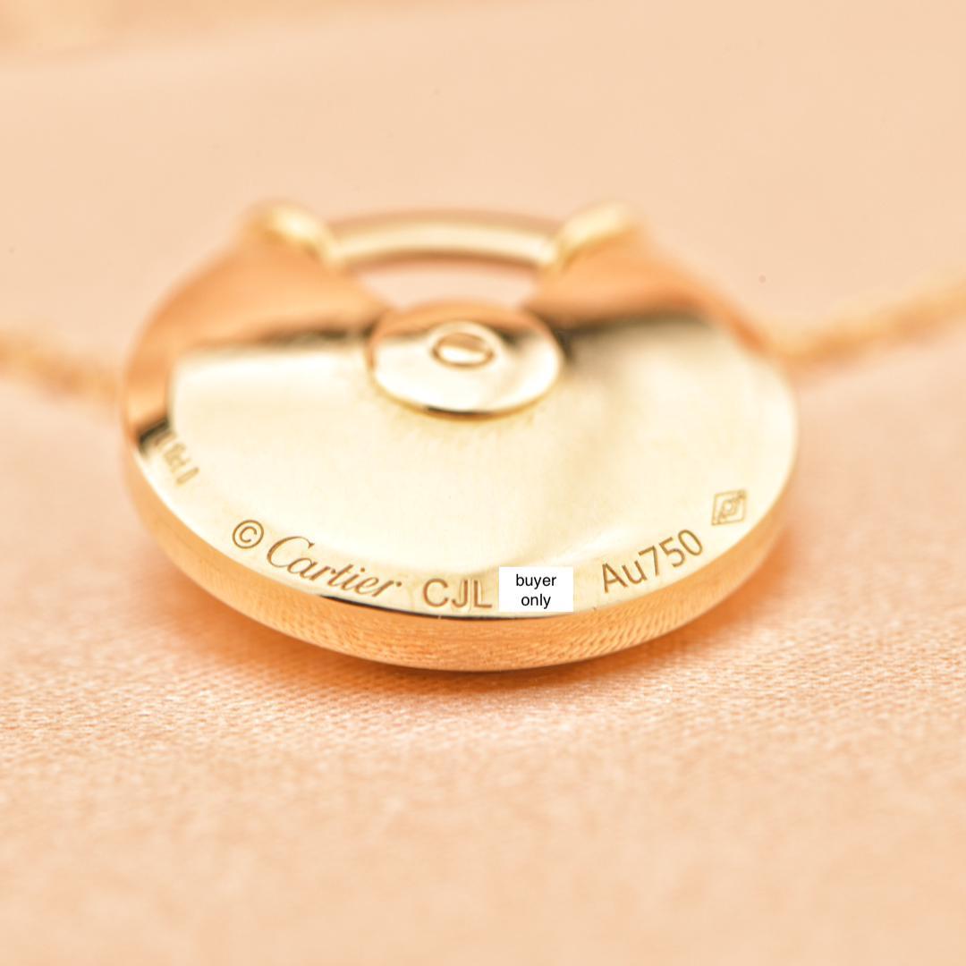 Cartier Amulette De Cartier 18k Yellow Gold Diamond Necklace 1